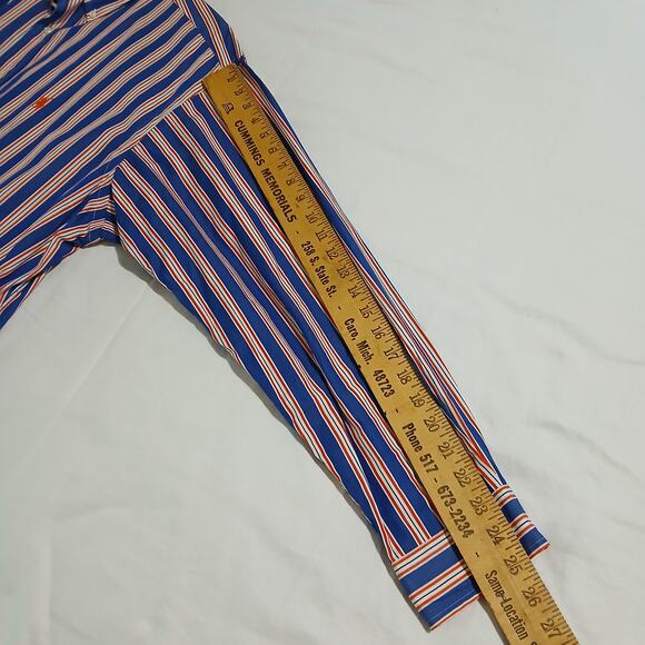 Ralph Lauren Classic Fit MEN'S 17 34/35 Long-Sleeved Button-Up Button-Down Shirt - Picture 11 of 13